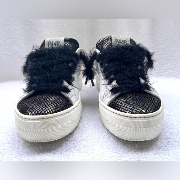 P448 Thea Platform Leather Sneakers - Turan - Sz EU 39 / US 8.5 - Picture 11 of 14